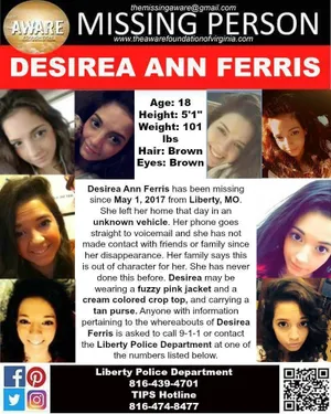 Missing Desirea Ann Ferris