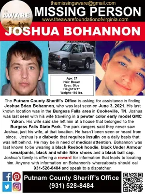 Missing Joshua Bohannan